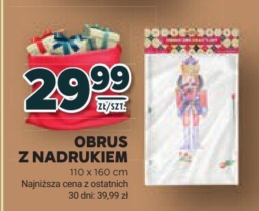 Obrus z nadrukiem 110 x 160 cm promocja w Stokrotka
