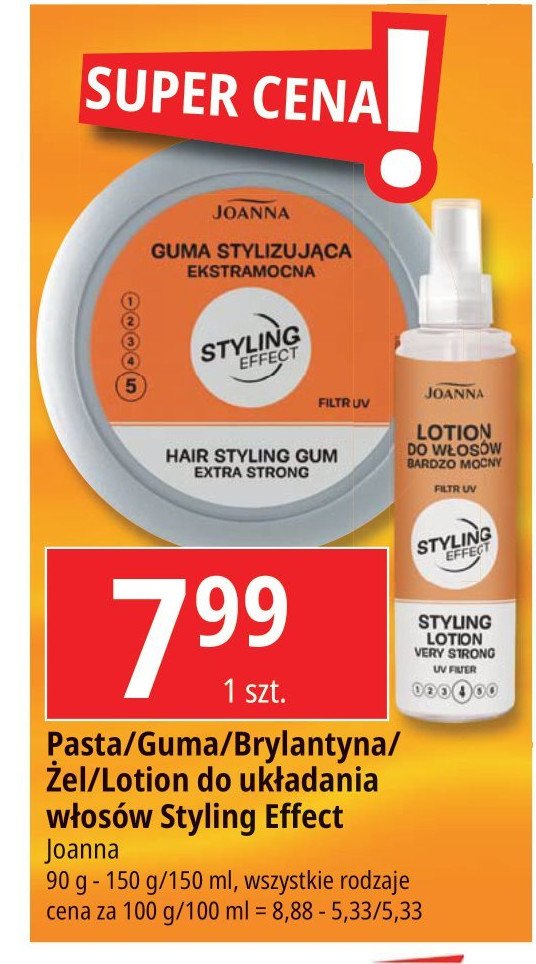 Pasta modeluj膮ca ekstramocna Joanna styling effect promocja