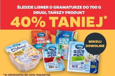 Śledzie o gramaturze do 700 g różne rodzaje promocja w Netto