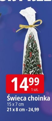 Świeca choinka promocja w Leclerc