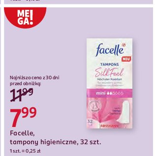 Tampony mini Facelle promocja w Rossmann