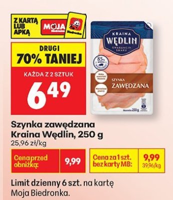 Szynka zawędzana  promocja w Biedronka