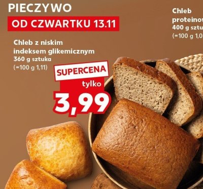 Chleb z niskim indeksem glikemicznym 360 g promocja w Kaufland