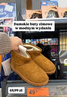 Buty zimowe damskie promocja w Biedronka