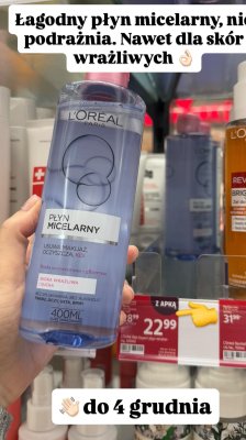 Płyn micelarny łagodny do demakijażu promocja w Rossmann