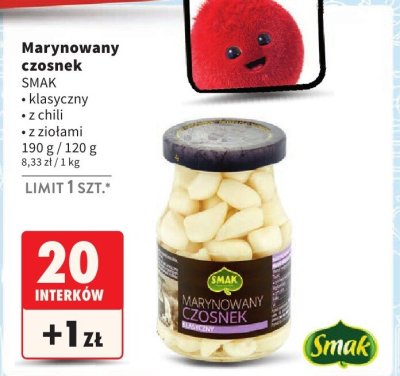 Czosnek marynowany klasyczny Smak promocja w Intermarche