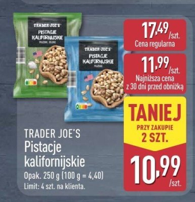 Pistacje kalifornijskie promocja w Aldi