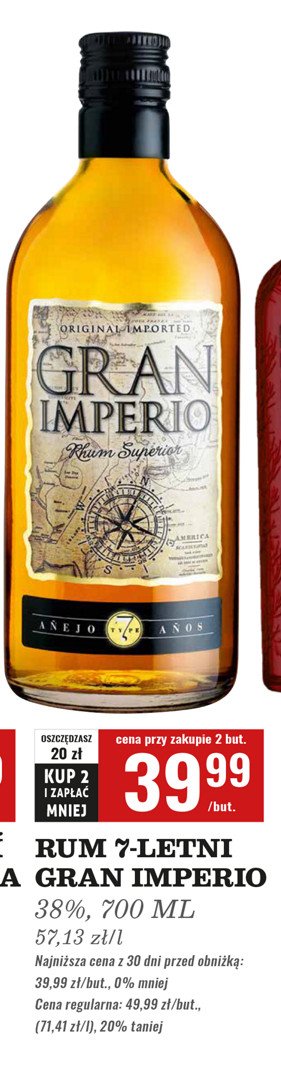 Rum GRAN IMPERIO BLANCO promocja