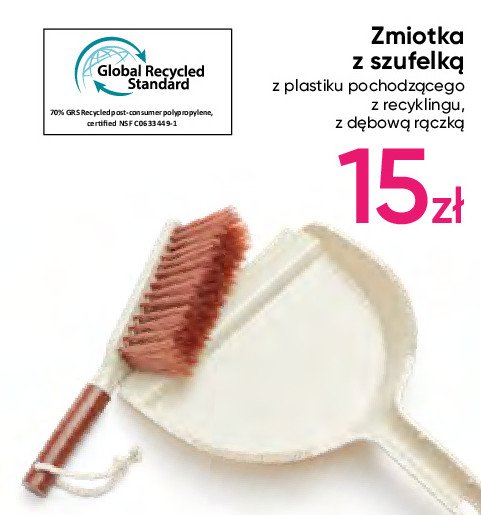 Zmiotka + szufelka z dębową rączką promocja