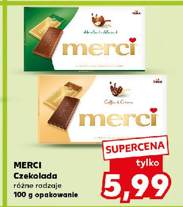 Czekolada kawowo-śmietankowa Storck merci promocja