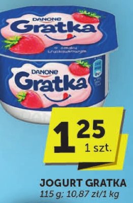 Jogurt Gratka 115 g promocja w Groszek