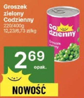 Groszek zielony Codzienny promocja w Delikatesy Centrum