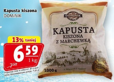 Kapusta kiszona z marchewką promocja w Prim Market