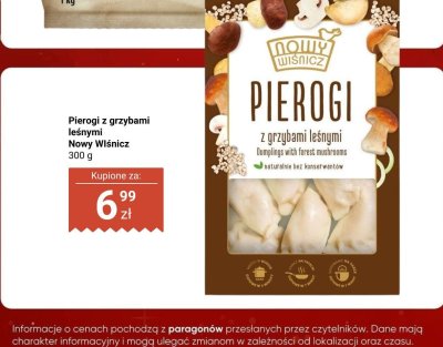 Pierogi z grzybami leśnymi Deluxe promocja w Biedronka