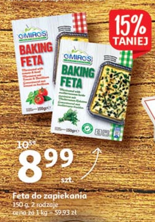 Ser feta do zapiekania z zio艂ami Omiros promocja