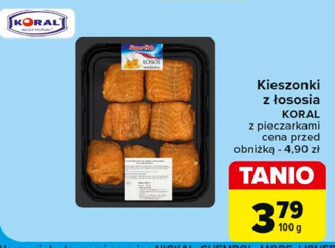 Kieszonki z łososia z pieczarkami Koral promocja