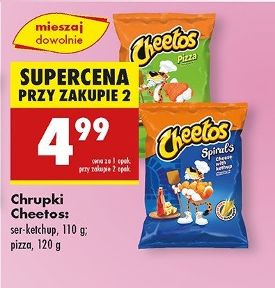 Chrupki spirals ser z ketchupem Cheetos promocja