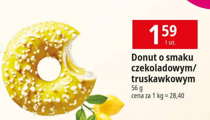 Donut o smaku truskawkowym promocja