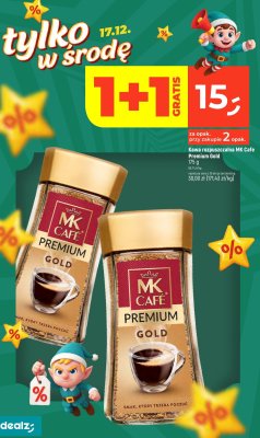 Kawa rozpuszczalna MK Cafe Premium Gold promocja w Dealz