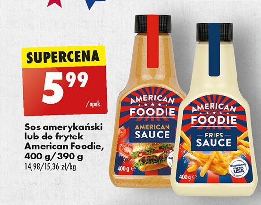 Sos do frytek American foodie promocja w Biedronka