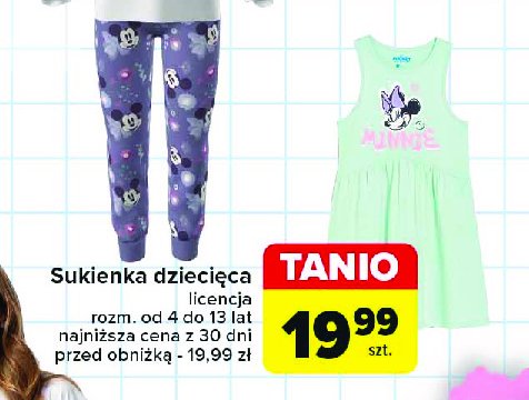 Sukienka dziecięca minnie promocja