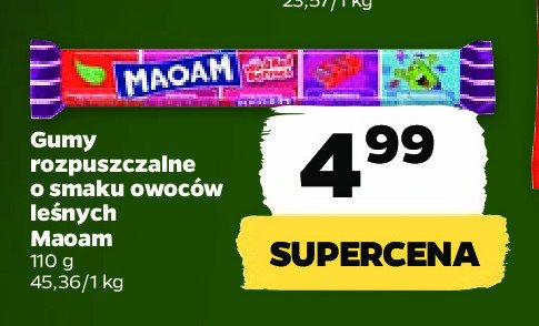 Guma rozpuszczalna owoce le艣ne Haribo maoam promocja