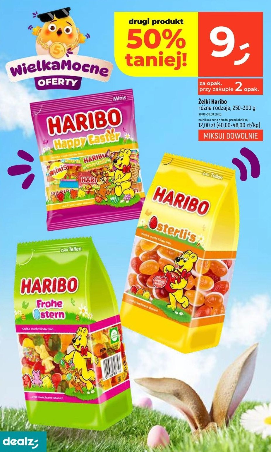 Żelki Haribo frohe ostern promocja