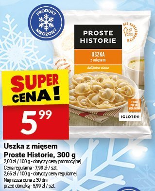 Uszka z mięsem Proste Historie, 300 g promocja w Twój Market