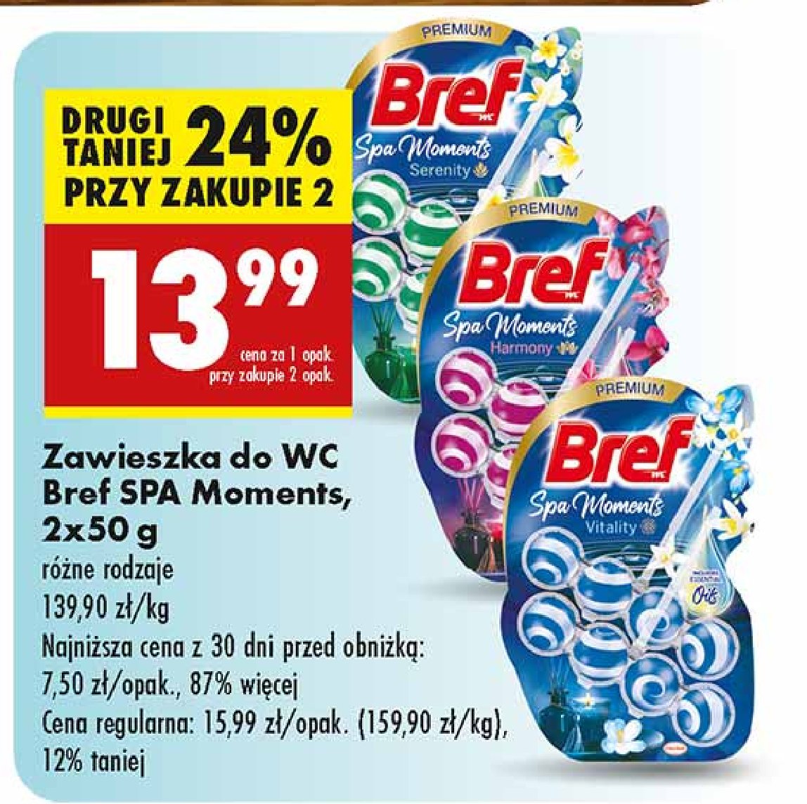 Zawieszka do wc serenity Bref spa moments promocja
