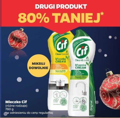 Mleczko różne rodzaje Cif promocja w Netto
