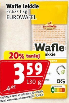 Wafle lekkie EUROWAFEL promocja w Prim Market