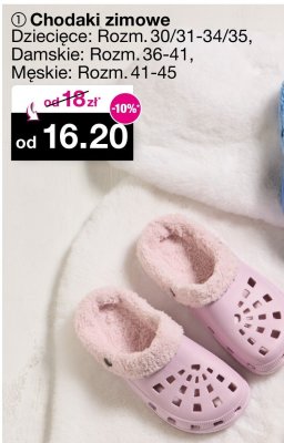 Chodaki zimowe dziecięce promocja w Woolworth