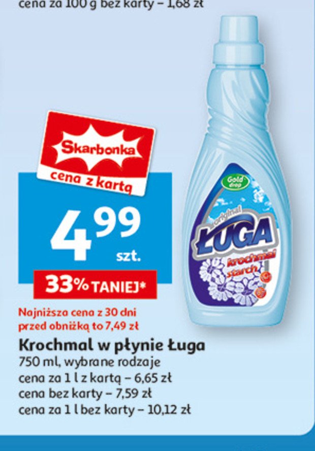 Krochmal original Gold drop ługa promocja