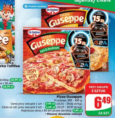 Pizza Guseppe 4 cheese promocja w Dino