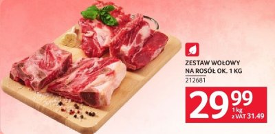 Zestaw wołowy na rosół ok. 1 kg promocja w Selgros