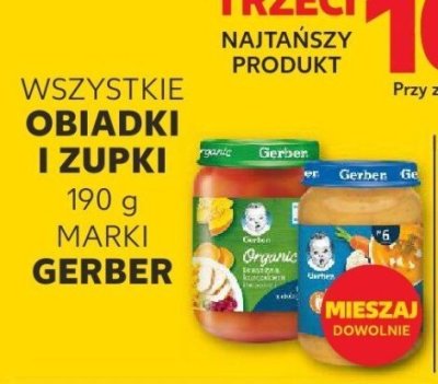 Obiadki i zupy GERBER 190 g różne rodzaje promocja w Kaufland