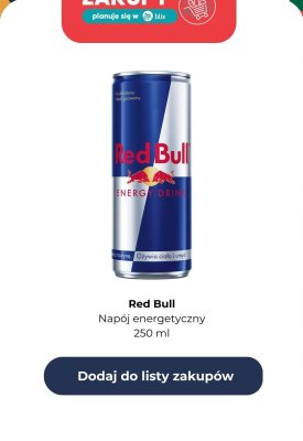 Napój energetyczny 250 ml promocja w Lidl