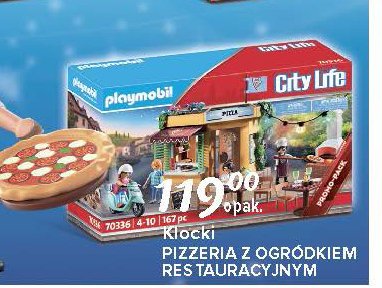 Zestaw pizzeria z ogródkiem restauracyjnym 70336 Playmobil city life promocja