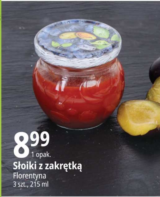 S艂oiki z nakr臋tkami poj. 215 ml Florentyna promocja