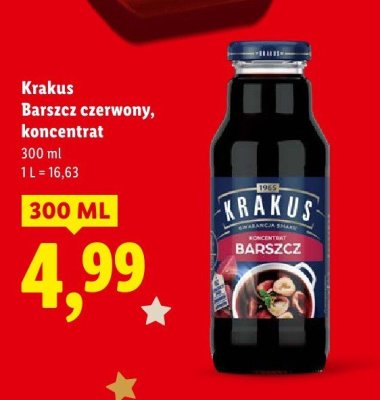 Barszcz czerwony koncentrat  promocja w Lidl