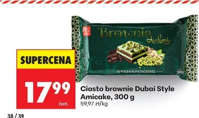 Ciasto brownie Dubai Style Amicake promocja w Biedronka