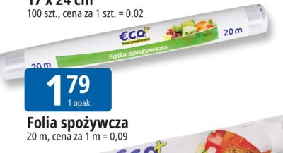 Folia spożywcza Eco+ promocja w Leclerc