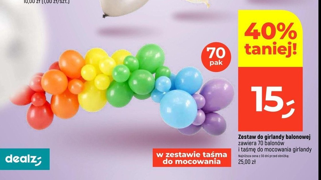 Girlanda balonowa promocja