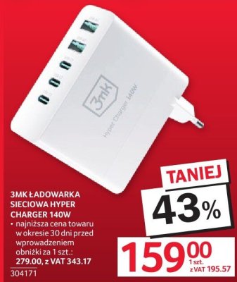 Ładowarka sieciowa 3MK HYPER CHARGER 140W promocja w Selgros