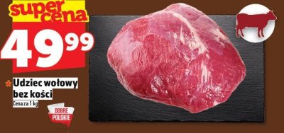 Udziec wołowy bez kości promocja w TOPAZ