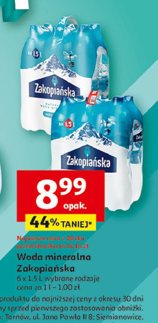 Woda gazowana Zakopiańska promocja