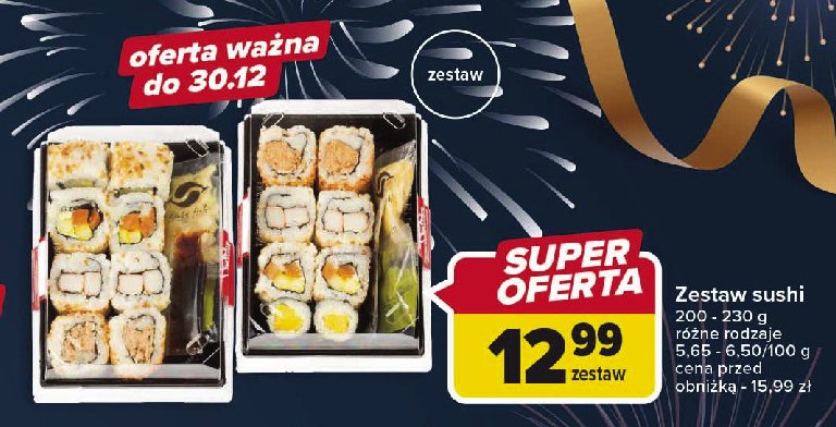 Danie sushi promocja