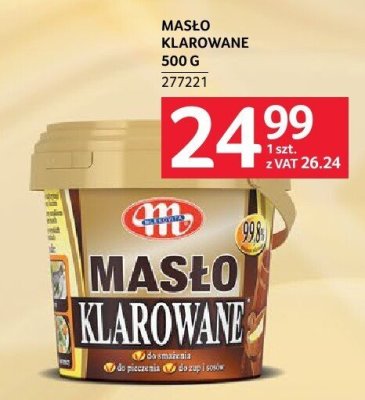 Mas艂o klarowane Mlekovita 500g promocja w Selgros