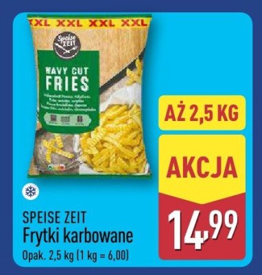 Frytki karbowane  promocja w Aldi