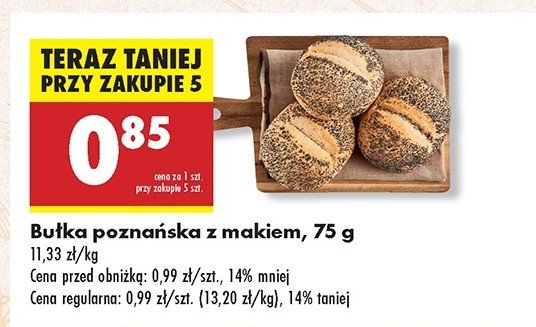 Bułka poznańska z makiem promocja